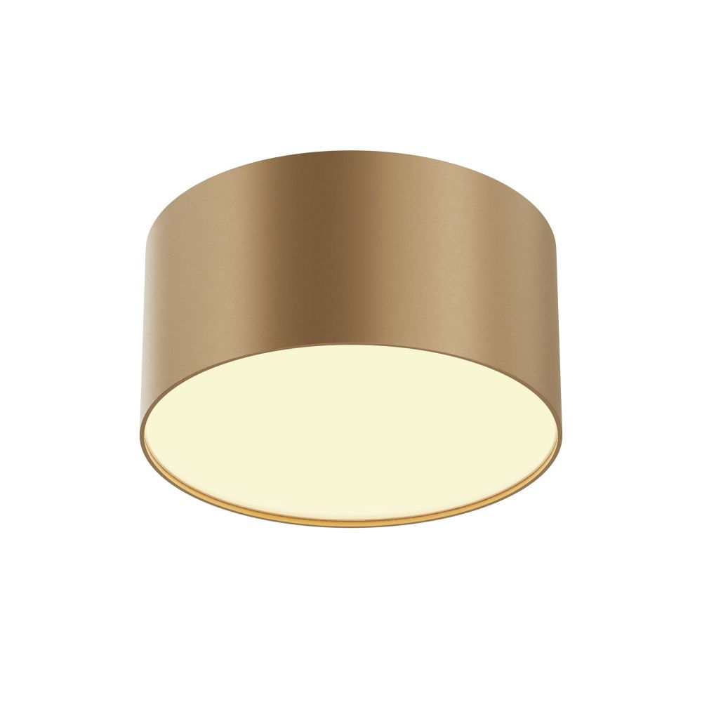 Потолочный светильник 6 см, LED*12W, 2700K, Maytoni Zon 120° C032CL-12W2.7K-RD-MG, Матовое Золото