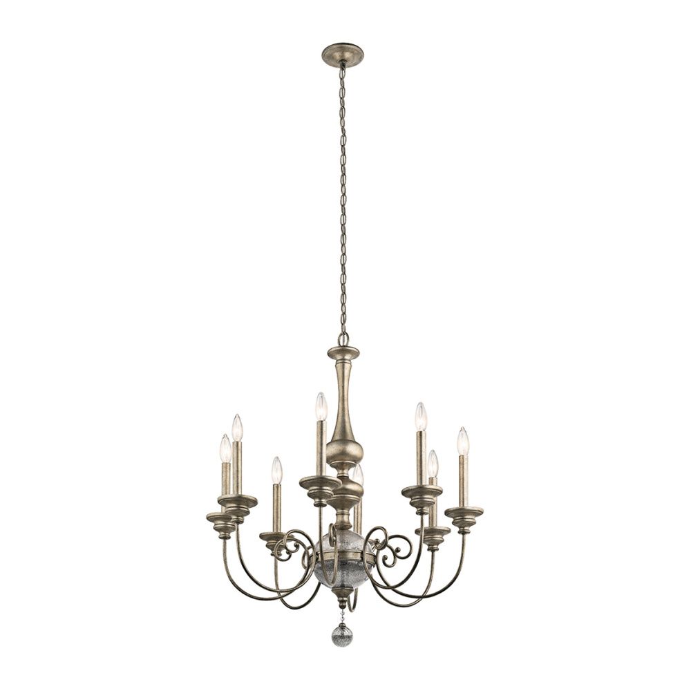 Люстра *81*109-243 см, E14*60W, Natural Concepts Kichler Rosalie FE-EB8-M-BLK, хром