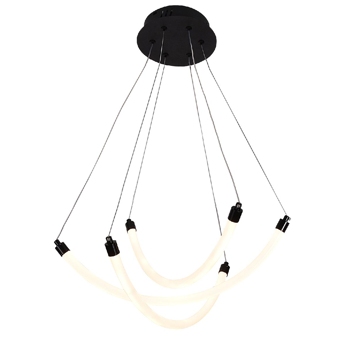 Подвесная люстра 52 см, 22W, 3000-6500K, F-Promo Hammock 4468-3P, черный