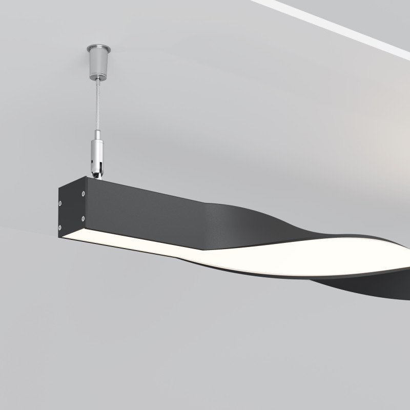 Радиусный профиль ALM-3535R-B-T-180°-0.5M 3,5*3,5*50 см, Maytoni Led Strip черный