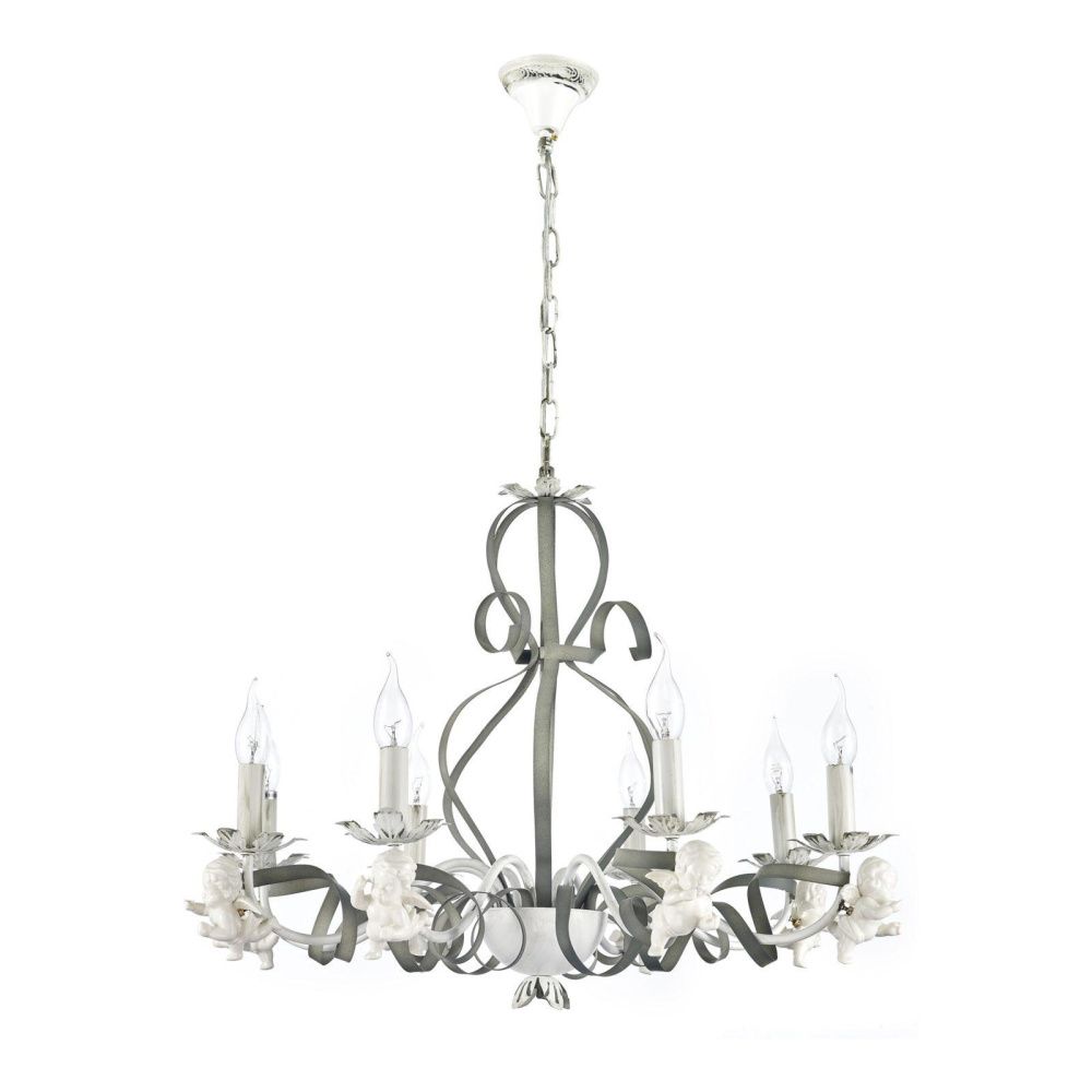 Люстра *71*56 см, 8*E14*40W, Arti Lampadari Surano Surano E 1.1.8 S, Серый