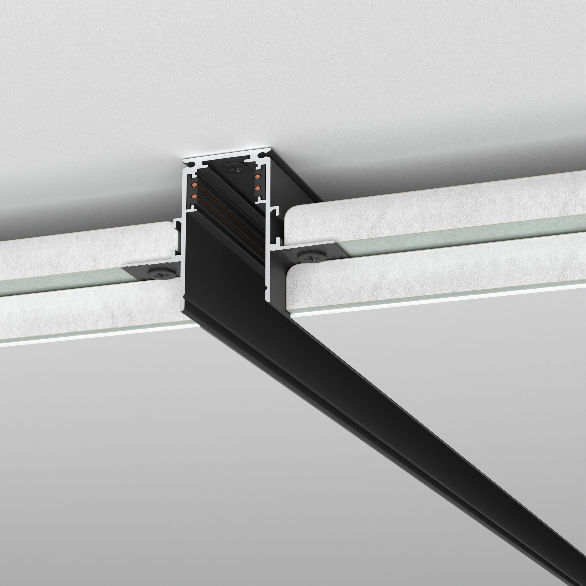 Шинопровод встраиваемый Elektrostandard Slim Magnetic  под ГКЛ 12,5мм 85207/00, черный