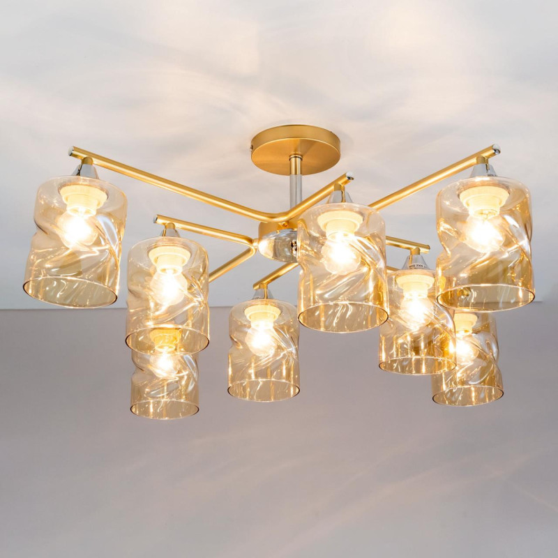 Люстра 70 см Citilux Клод CL137182 золото