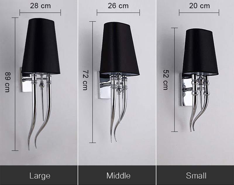 Бра Crystal Light Brunilde Ipe Cavalli H92 Silver/Black 32*32*32 см, 2*E27*60W, ImperiumLoft 44.198, Серебристый