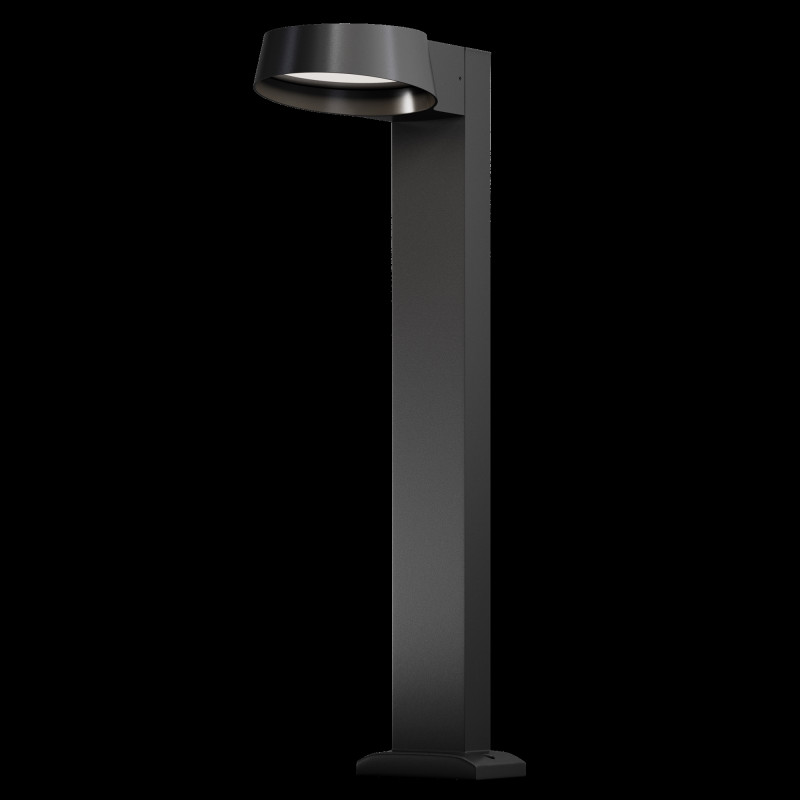 Садово-парковый светильник 23,8*16,2*65 см, LED, 12W, 3000К, Maytoni SHARE O443FL-L12GF3K серый