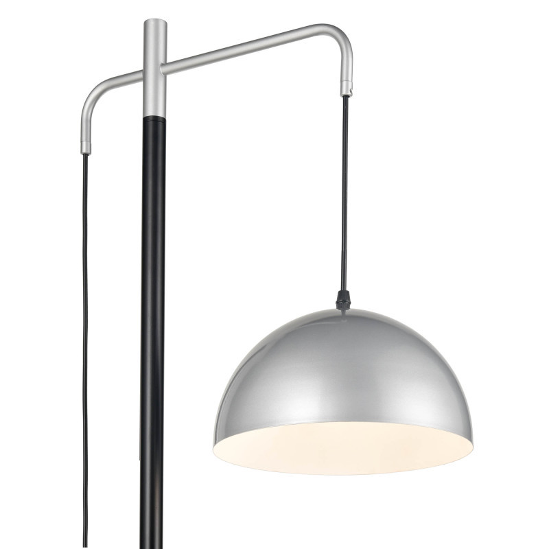 Торшер  40*165 см, 1*E27 серебро, черный Vele Luce Hellion VL5703F01