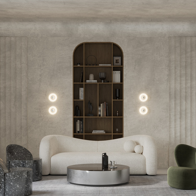 Светильник 18 см, 2W, 4000K, Maytoni Modern Amulet MOD555WL-L4CH4K, хром