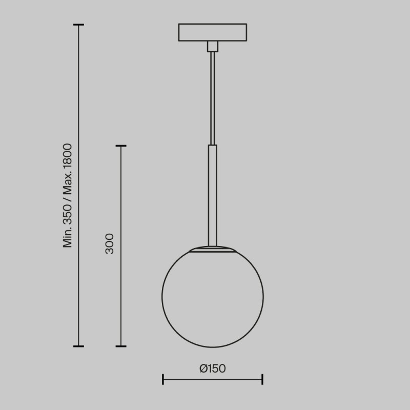 Светильник 15 см, Maytoni Basic form MOD321PL-01G1, золото
