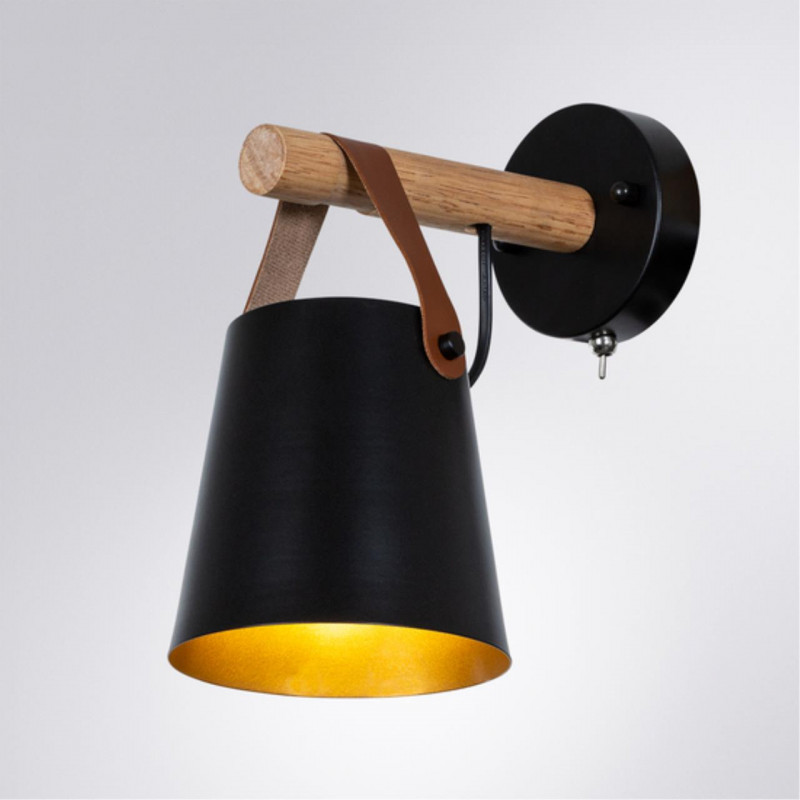 Бра 22*13 см, Arte lamp Thomas Черный A7032AP-1BK