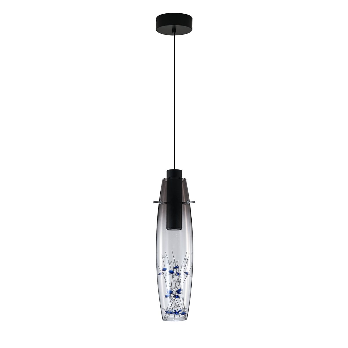 Подвесной светильник 10 см, 7W, 3000-6000K, INDIGO TESORO V000139L, черный