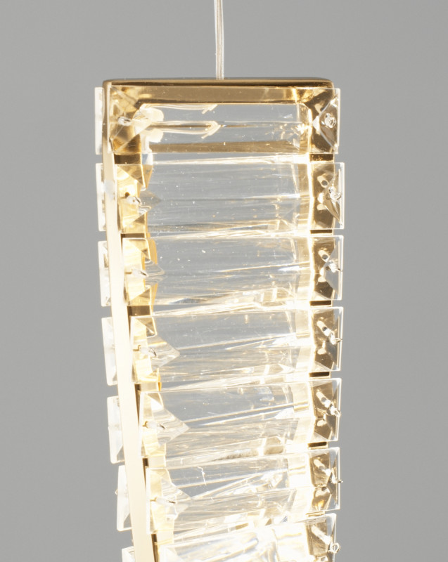 Подвесной светодиодный светильник 70*7,6*100 см, LED 40 W, Moderli Asti V10433-PL Золотой