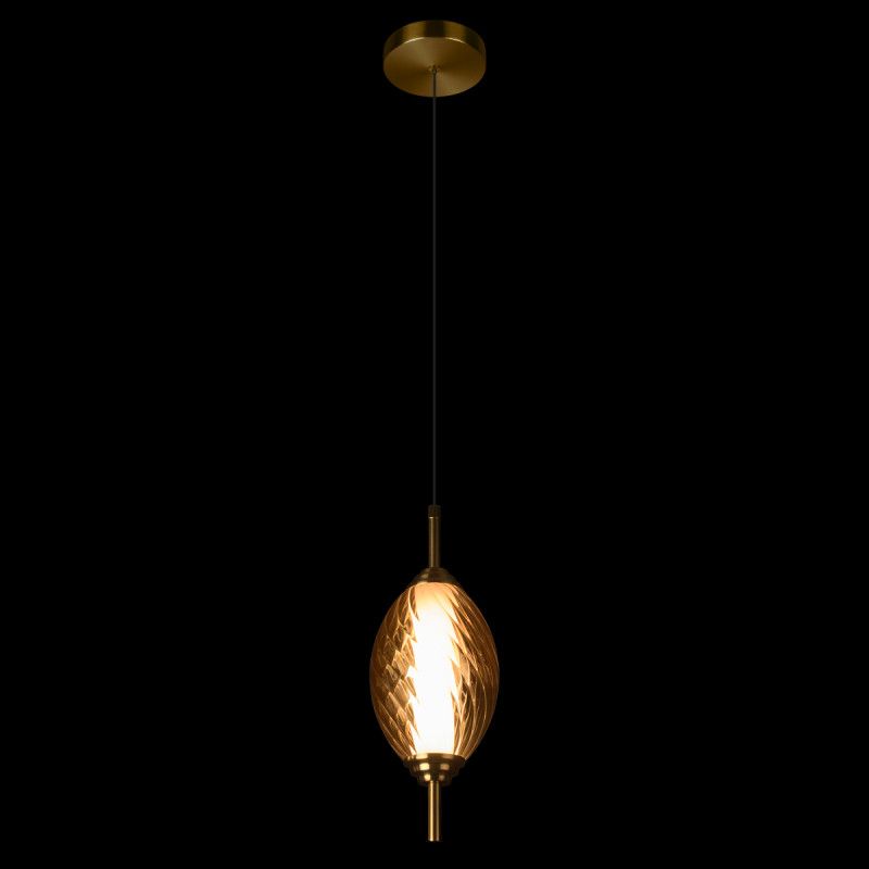 Подвесной светильник *12*-27,5 см, 1*LED*30W, 4000K, LOFT IT Helix 10421/A Amber, бронзовый