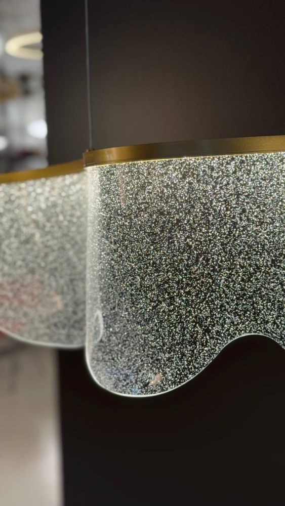 Люстра подвесная 19*120*60-110 см, 30W, 3500K, 6 м2 Aployt Olga APL.081.03.30 золото