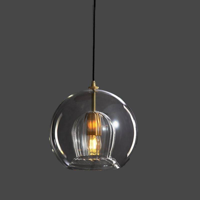 Подвесной светильник LYSE D250 25*25*250 см, 1*E27*60W, ImperiumLoft LYSE01, Латунь