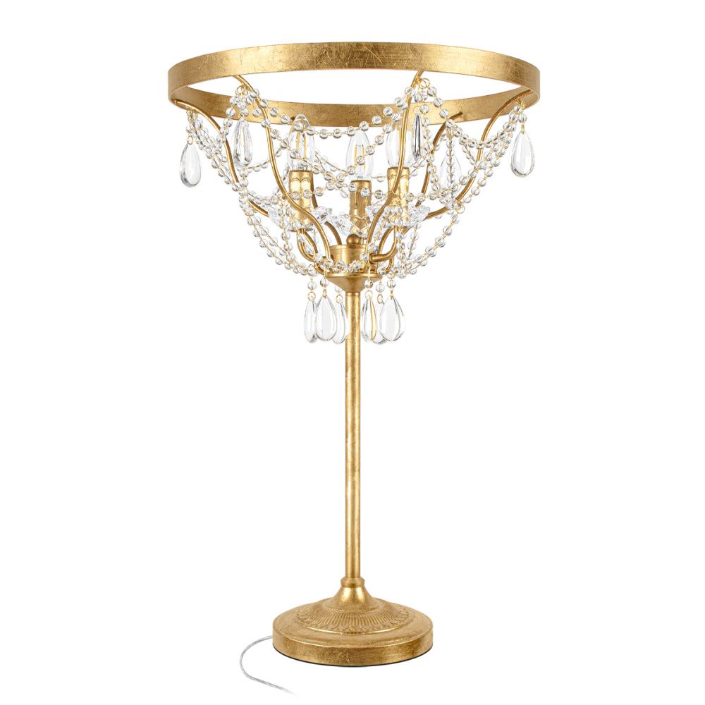 Настольная лампа 71 см, Loft IT Foil 10430T, золото