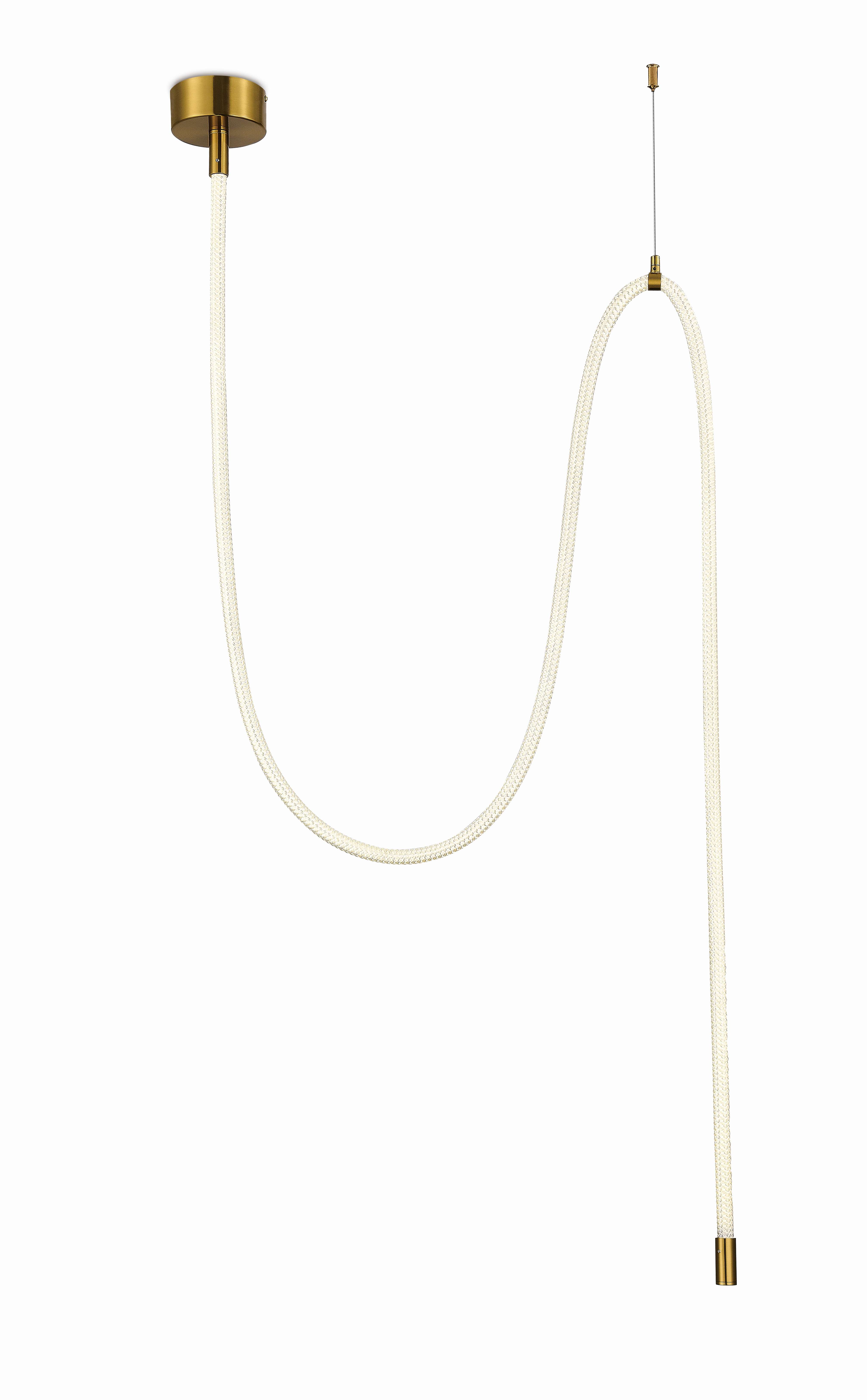 Люстра  120*3000, LED, 32W 4000K NewRgy LED 2315-DW BRASS, Бронза