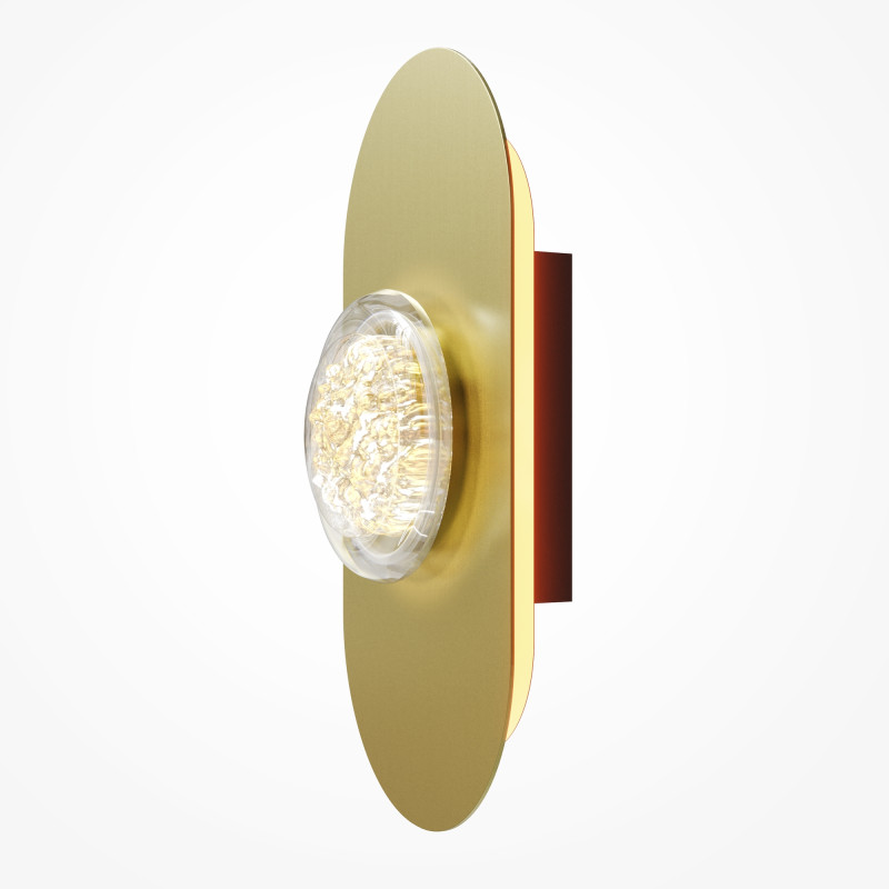 Бра 9,5*18*35 см, LED, 3000К, Maytoni Pharao MOD361WL-L20BS3K латунный