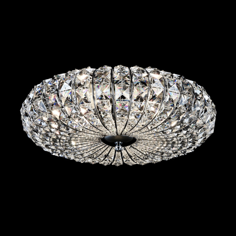 Люстра диаметр 40 см Maytoni Modern Broche DIA902-04-N никель