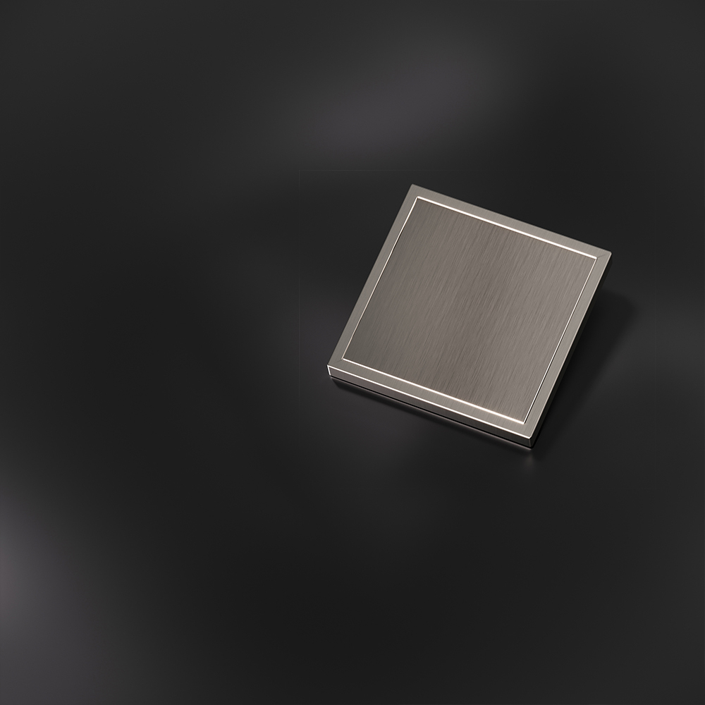 Клавиша для выключателя/переключателя одноклавишного, S70 Metal, никель Voltum VLSM000111