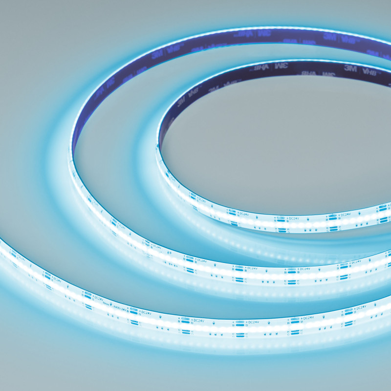 Лента герметичная COB-SE-X840-10mm 24V RGB (16 W/m, IP65, CSP, 5m), Arlight 041390. Цена указана за 5 метров. Продается кратно 5 метрам.