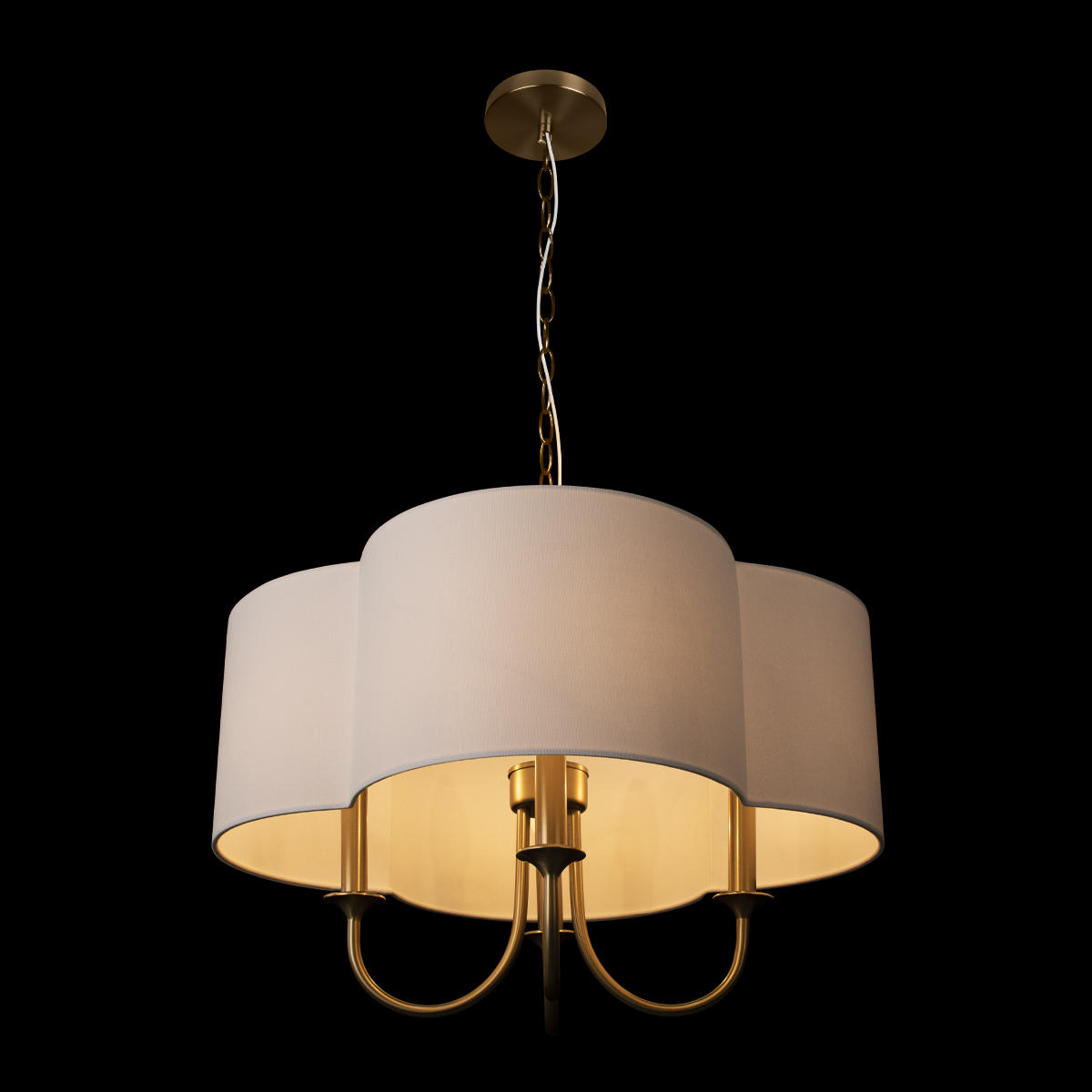 Настенный светильник 59*59*59/143 см, 4*E14 LOFT IT Silence 10303P Brass латунь
