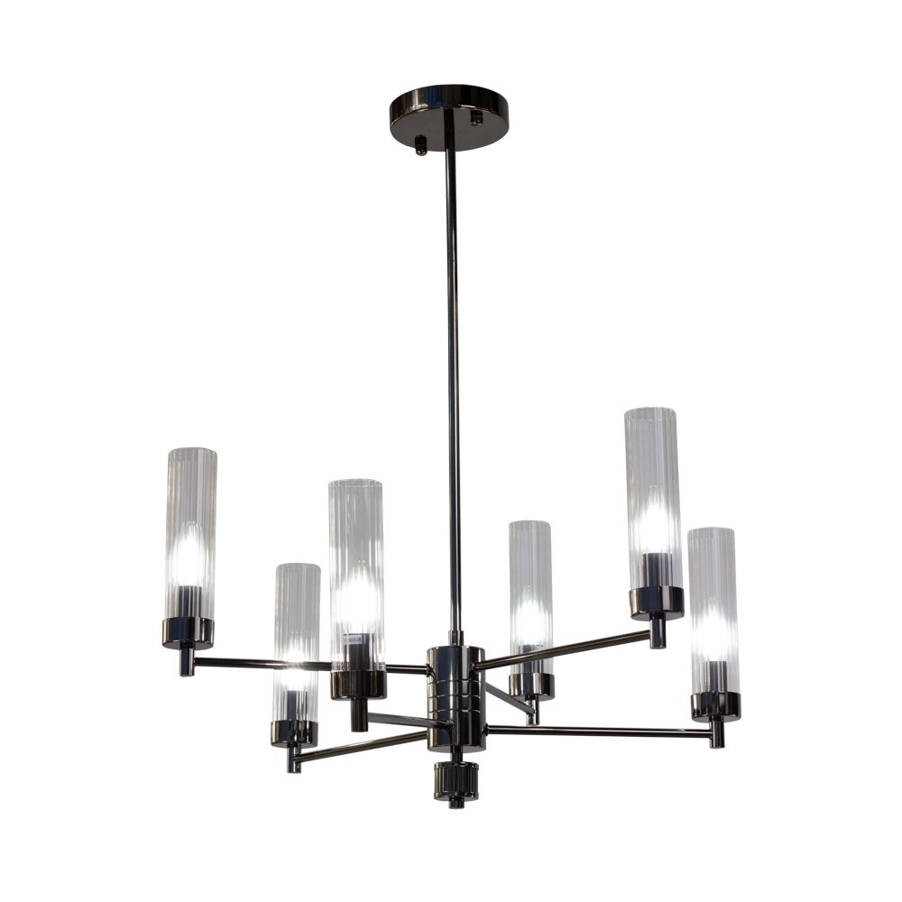 Люстра подвесная INDIGO SP6 PEARL BLACK
