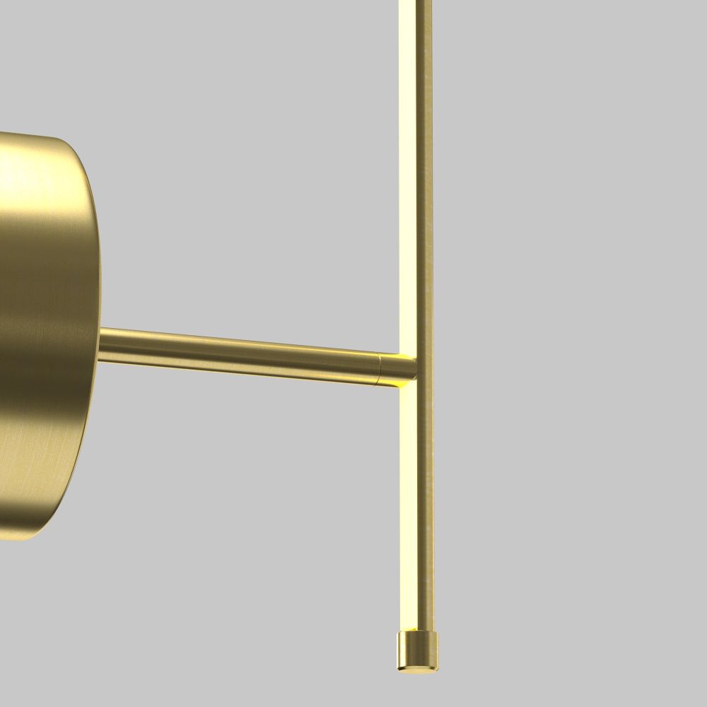Бра 14-88 см, LED*12W, 2700K, Maytoni Elegant 100° C085WL-L12BS2.7K, Латунь