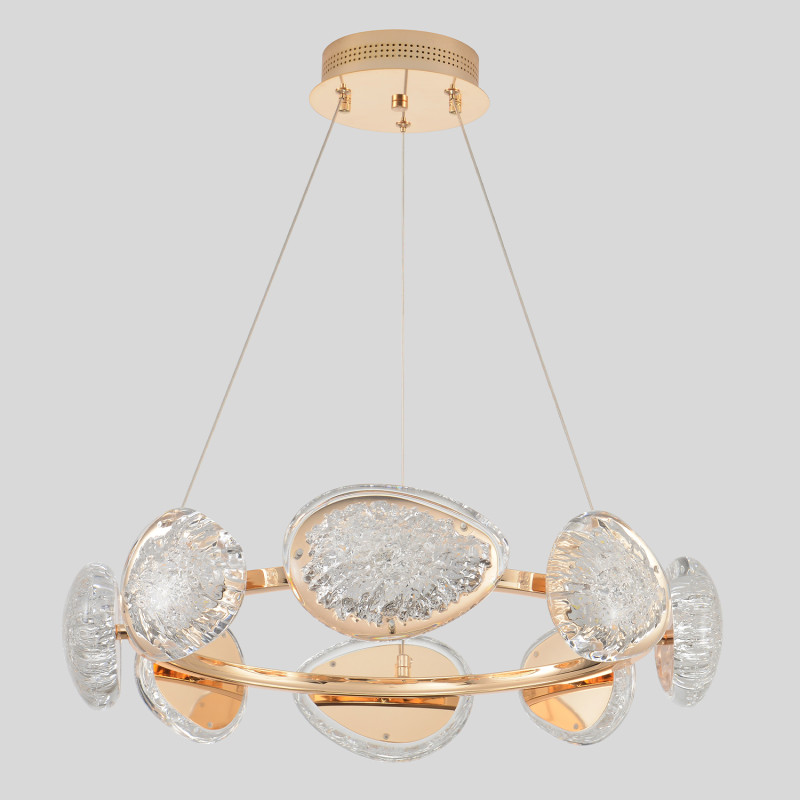 Светильник 55 см, 64W, 3000-6000K, Crystal Lux FELICIDAD SP64W LED, золото