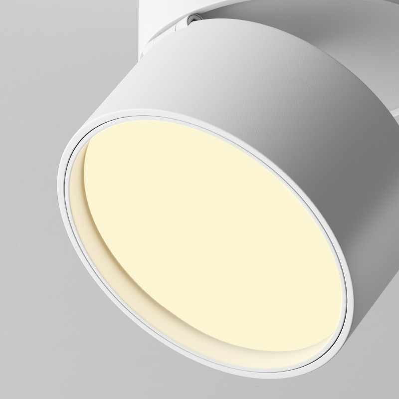 Накладной светильник 8,5*8,5*8 см,  LED, 12W, 3000К, Maytoni Technical ONDA C024CL-12W2.7K-W-1 белый