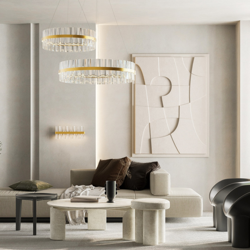 Подвесной светильник  81*25 см, LED 60W, 3000К, Латунь Maytoni Mirage MOD173PL-L60BS3K