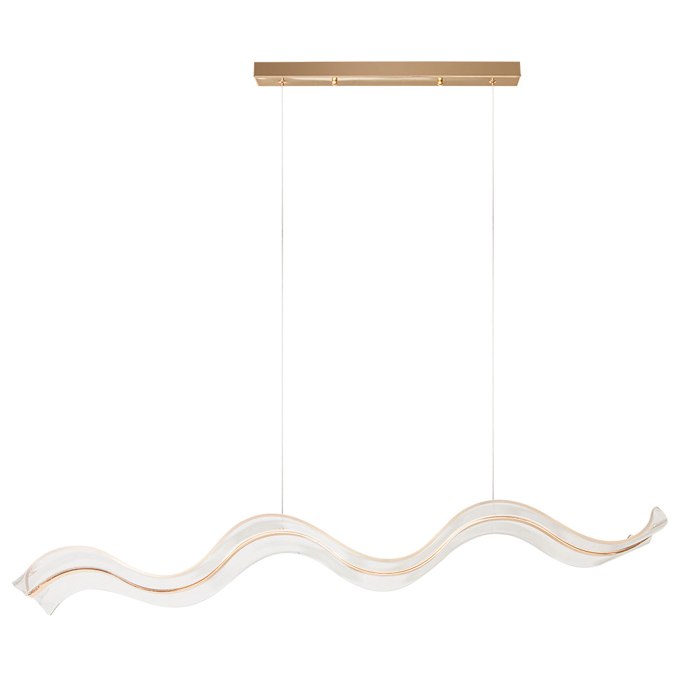 Подвесной светильник 1*35*122 см, 1*LED, 44W, 3000K Arte Lamp Medusa A2092SP-1GO, Золото