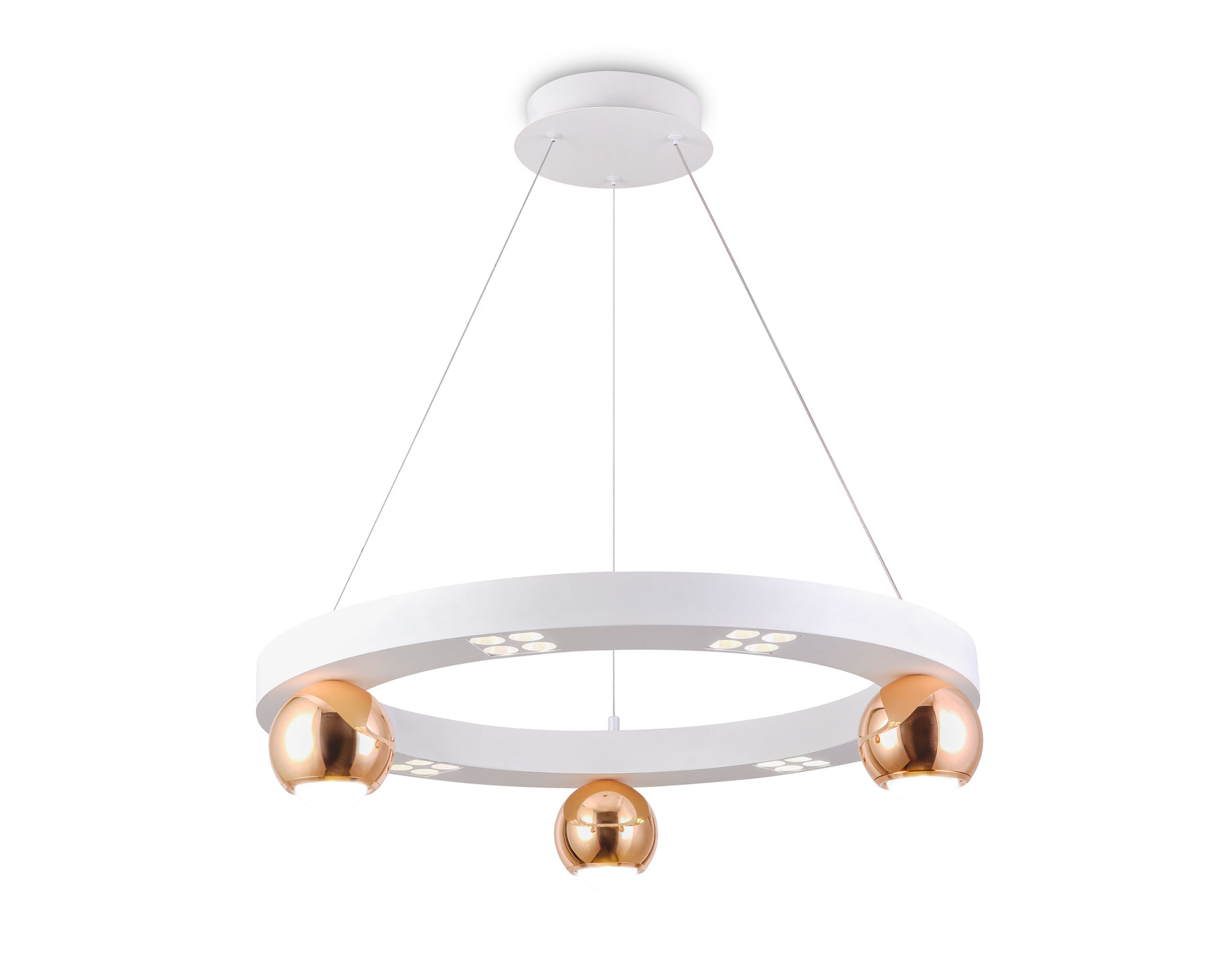 Светильник подвесной 60*12*120 см, LED 32W, 4200К, белый, золото Ambrella Comfort LineTech FL5959