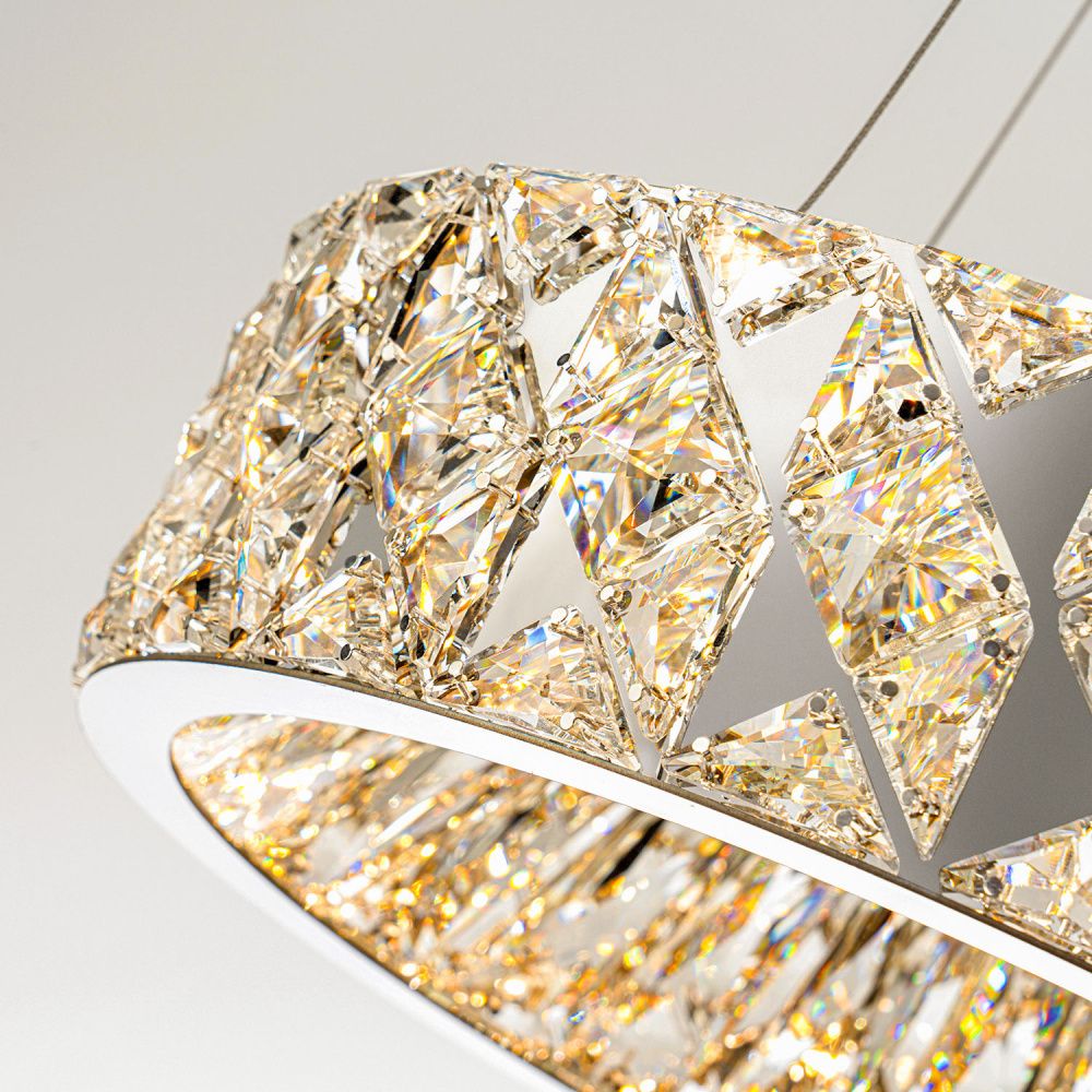 Люстра *40*10 см, LED*39W, 3000-6000K, Modelux  ML.335.400 CR, Хром