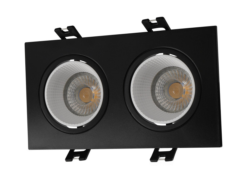 Встраиваемый светильник Denkirs DK3072-BK+WH черный