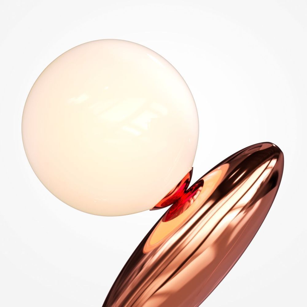 Настольная лампа 37 см, 6W, 3000K, Maytoni Resonance MOD482TL-L6C3K, медь