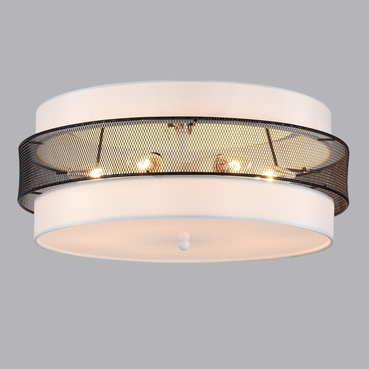 Потолочный светильник 50*20 см, 5*E27 Lumion ANIMAISA 8002/6C черный, белый