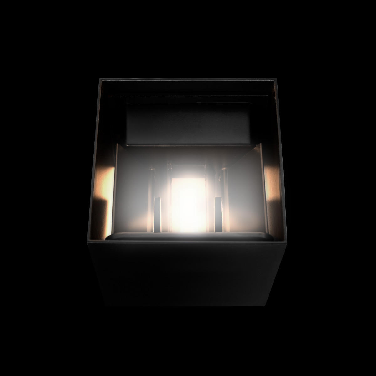Уличный настенный светильник 10*10 см, 2*LED*3W 3000K LOFT IT Eterno 100011/A черный
