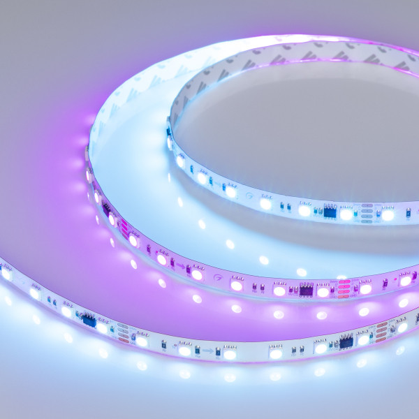 Лента DMX-B60-10mm 24V RGB-PX6 (15 W/m, IP20, 5060, 5m), Arlight 033448. Цена указана за 5 метров. Продается кратно 5 метрам.