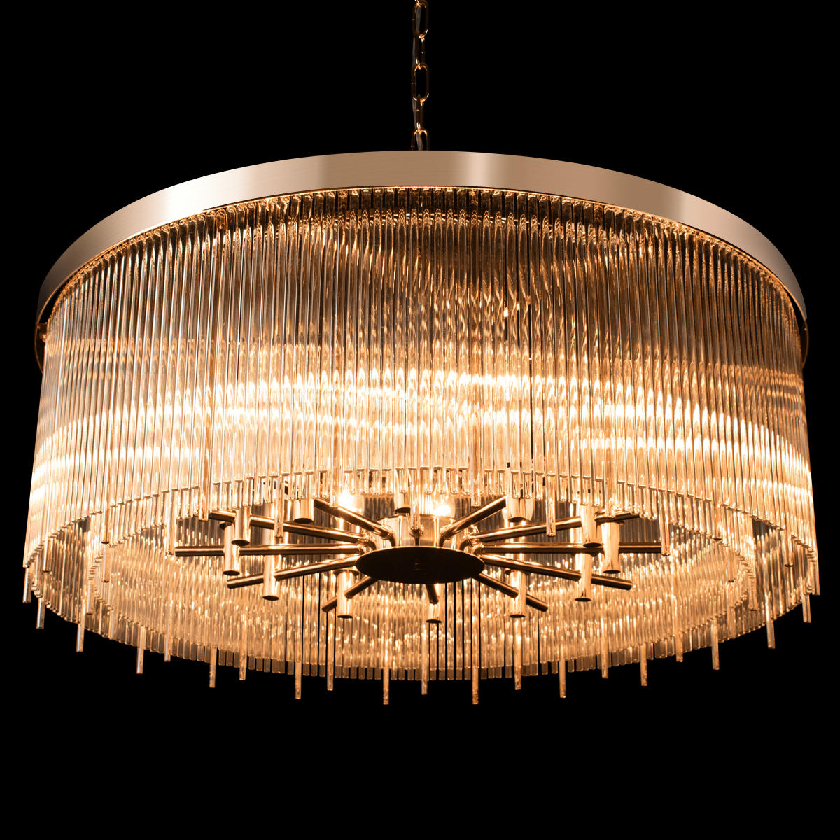 Подвесной светильник 80*30 см, 12*E14 LOFT IT Montana французское золото 10299/800 French gold