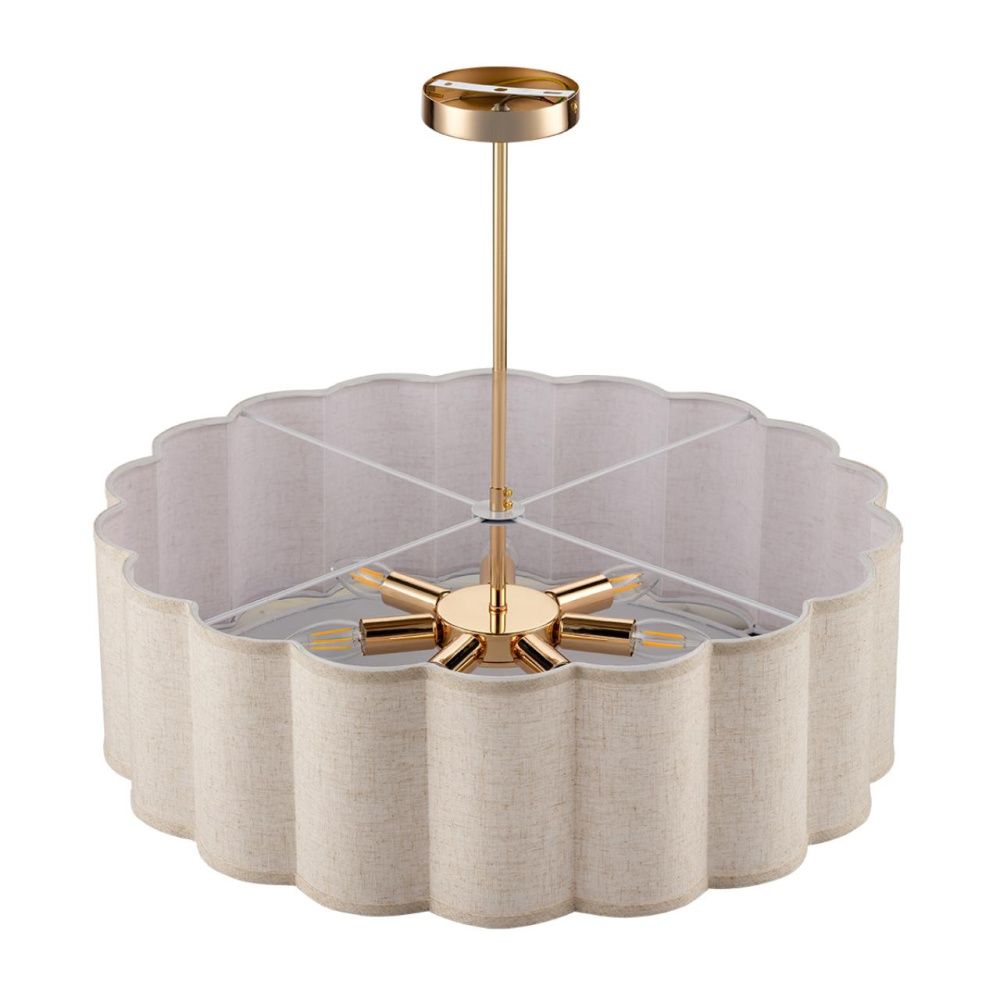 Люстра потолочная *64*54,5-54,5 см, 7*E14*40W, Lumion Kortni LUM8287/7, золотой