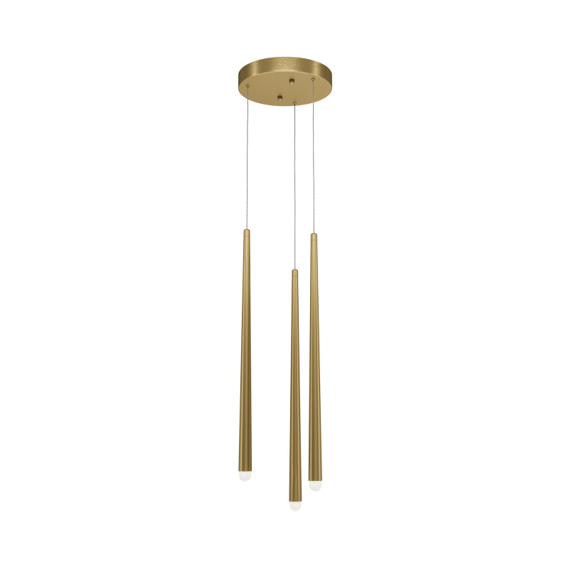 Подвесной светодиодный светильник Maytoni Cascade 2600К-3500К MOD132PL-L18BSK 2600-3500К 19Вт латунь