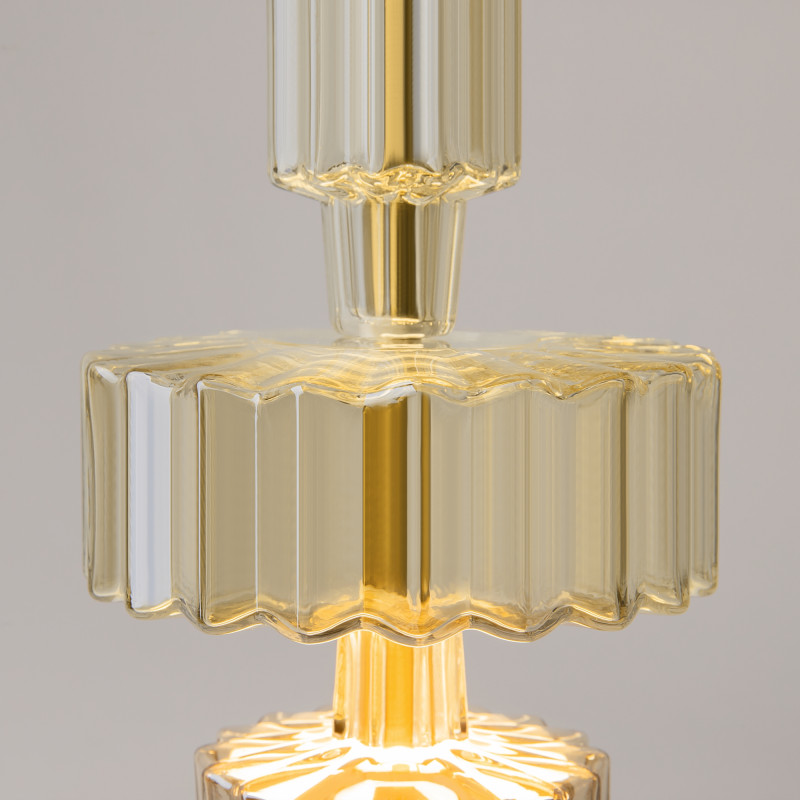 Подвесной светильник 15*15*360 см LED, 12W, 3000К, Maytoni LEVEL MOD253PL-L18BS3K2 латунный