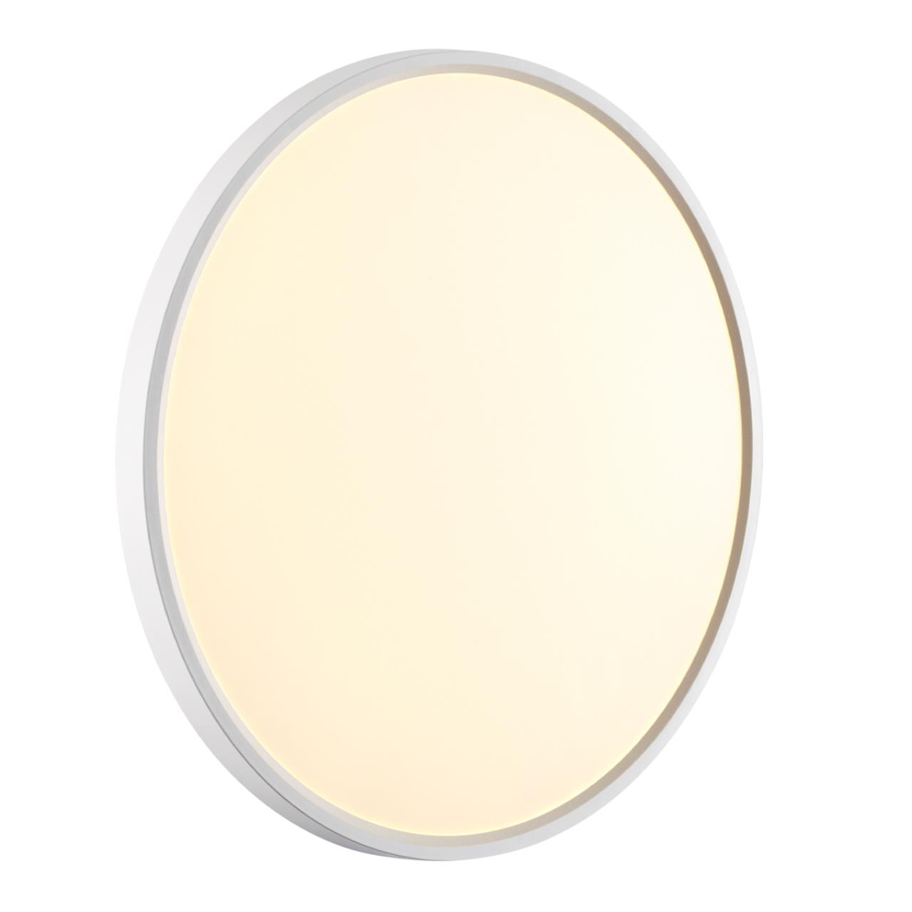 Cветильник 49,5*2,5 см, LED 40W, 3000/4000 К, IP40, белый, пластик Sonex Alfa White, 7659/40L