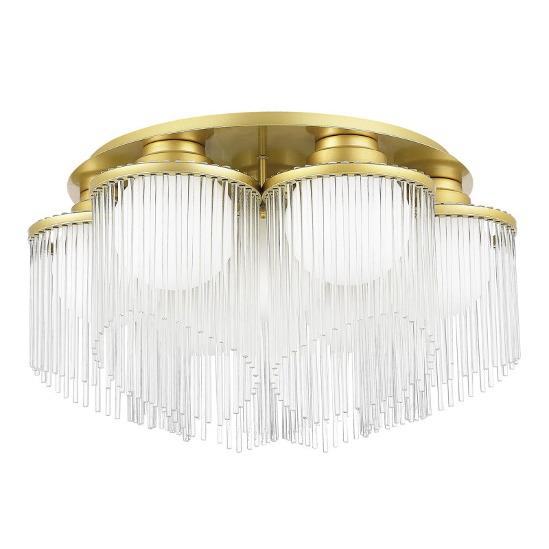 Люстра потолочная 66*36 см, 7*E27 ST LUCE Allegro SL1511.202.07 золотистый