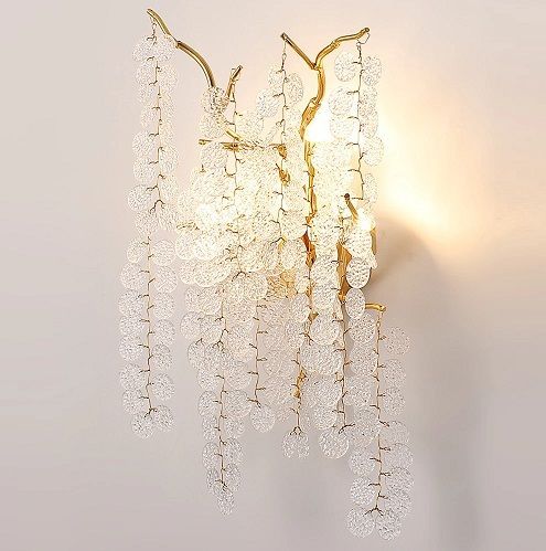 Светильник DZN-13448 ЗОЛОТО/МАТОВЫЙ+ПРОЗРАЧНЫЙ D350/H550/3/G9/40W COINS 24-12