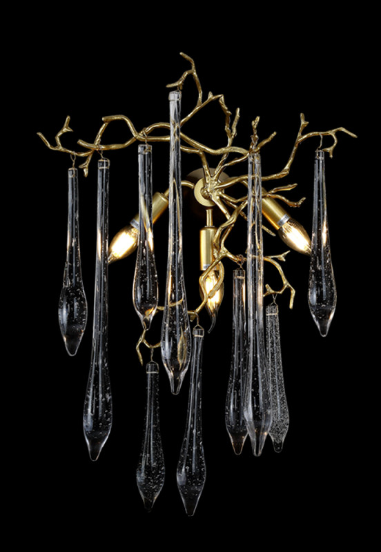 Бра 42*23 см, Crystal Lux REINA AP3 GOLD PEARL Золото