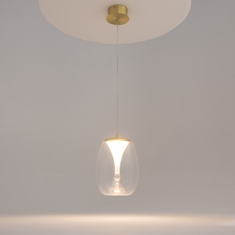 Подвесной светильник 20*20*333,1 см, LED, 7W, 3000К, Maytoni SPLASH MOD282PL-L8G3K1 золотой