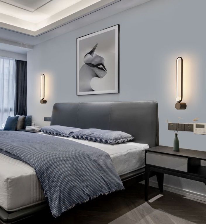 Светильник настенный ElegantLight DZN-4428 ЧЕРНЫЙ  D520/H80/1/LED/12W/4500K 24-12