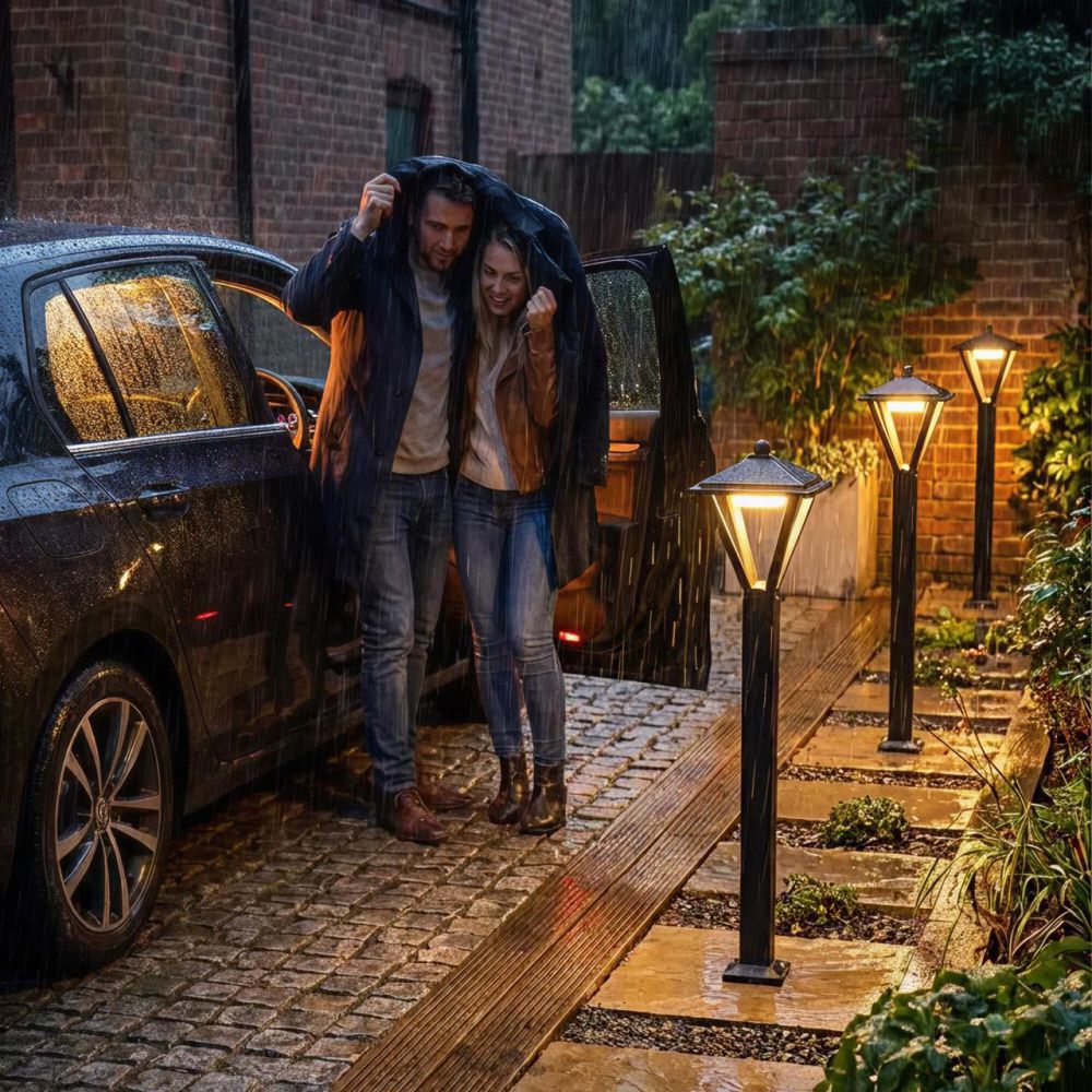 Уличный светильник 90 см, Citilux GENOX CLU12B LED, черный