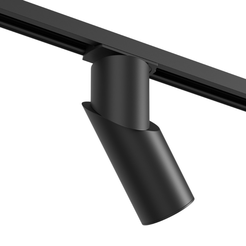 Светильник на шине 15*5,9*15,5 см, GU10 * 15W, , Denkirs Slant DK6080-BK, черный